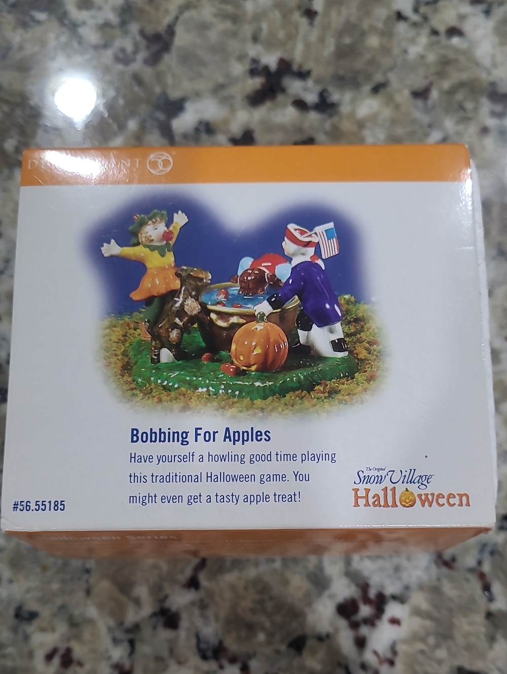 Department 56 Bobbing For Apples Snow Village Halloween Accessory 55185 Figurine